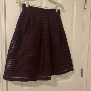 Burgundy Skirt